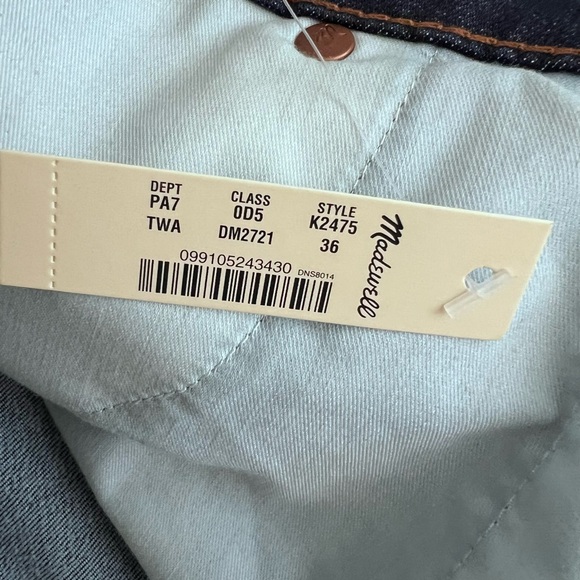 MADEWELL Curvy High-Rise Skinny Jeans Tarren Wash Plus Size 36 - NWT - Picture 7 of 14